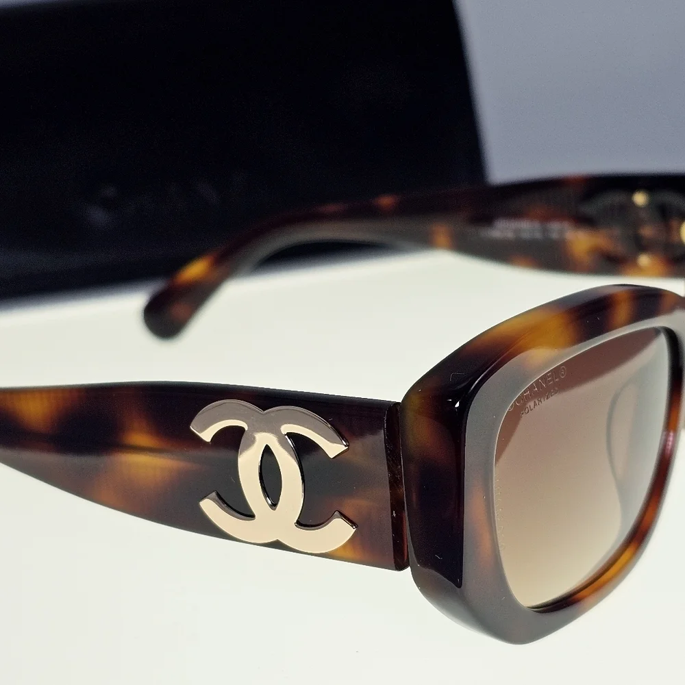 Chanel 5493-A 1295/S9 Women's Tortoise/Brown Polarized Sunglasses